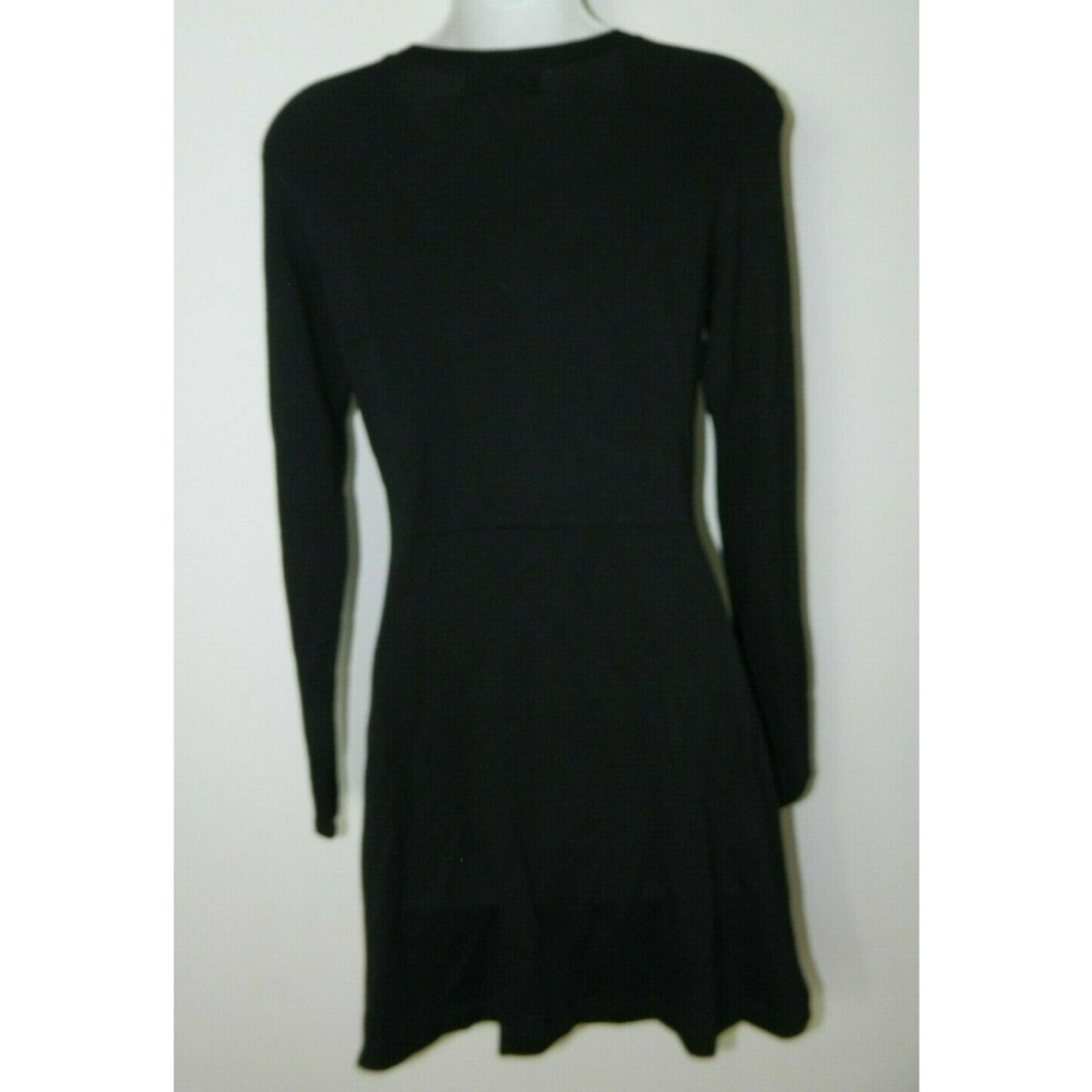 Michael Stars Dress Size X-Small Black Shantelle 100% Lambskin Leather and Knit - Picture 7 of 10
